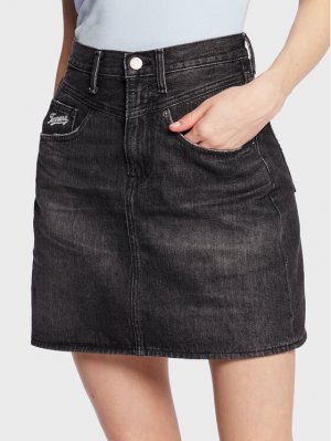 Джинсовая юбка стандартного кроя , черный Tommy Jeans