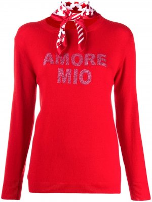 Джемпер Amore Mio тонкой вязки 5 Progress. Цвет: красный