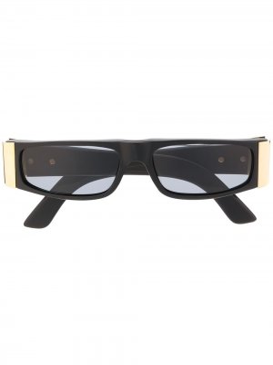 Солнцезащитные очки в прямоугольной оправе 1990-х годов Gianfranco Ferré Pre-Owned. Цвет: черный