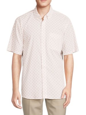 Рубашка с коротким рукавом и принтом Playa стрейч , цвет Cream Faherty