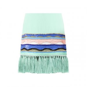 Юбка из вискозы Emilio Pucci. Цвет: зелёный