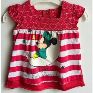 Платье, размер 12-18 месяцев, красный Disney. Цвет: красный