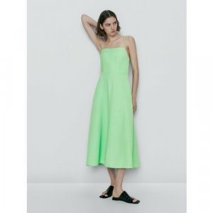 Платье , размер S, зеленый Massimo Dutti. Цвет: зеленый