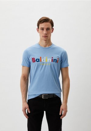 Футболка Baldinini Trend. Цвет: голубой
