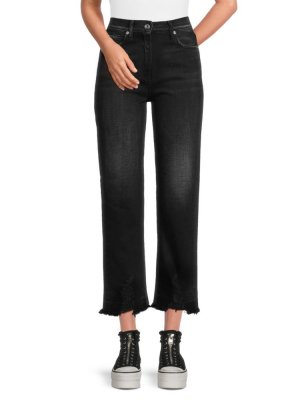 Укороченные джинсы Redon со средней посадкой Iro, цвет Used Black IRO
