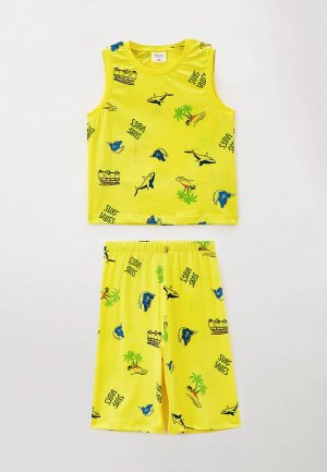 Пижама D&F DeFacto. Цвет: желтый