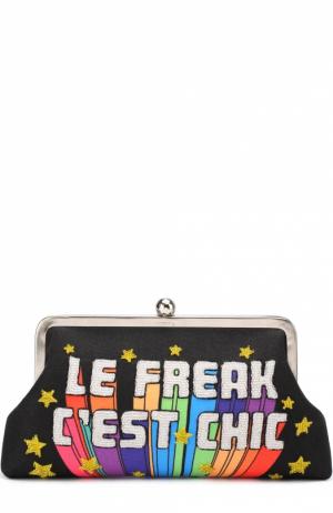 Клатч Le Freak с вышивкой бисером Sarah’s Bag. Цвет: разноцветный