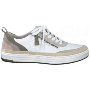 Ботинки на шнурках женские ,цвет белый,размер 37 JANA. Цвет: белый/бежевый