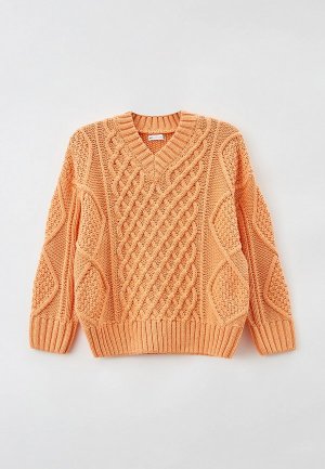 Пуловер Sela. Цвет: оранжевый