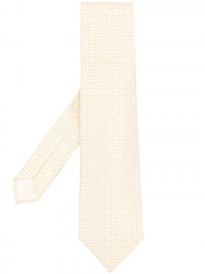 Жаккардовый галстук pre-owned с логотипом Hermès. Цвет: желтый