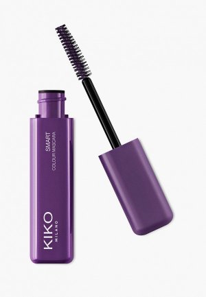 Тушь для ресниц Kiko Milano цветная с эффектом панорамного объема SMART COLOUR MASCARA, оттенок 01, Metallic Purple, 8 мл. Цвет: фиолетовый