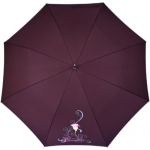 Зонт-трость, бордовый Airton. Цвет: бордовый