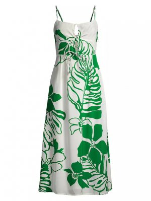 Платье миди с цветочным принтом L'Oasis Bea Faithfull Brand, цвет green floral the Brand