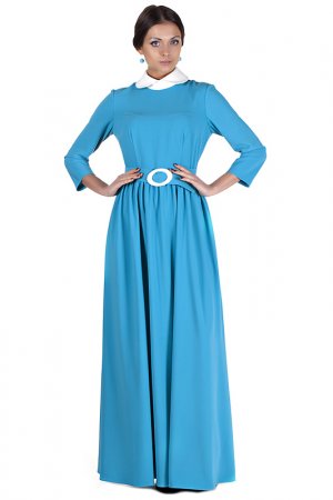 Платье Olivegrey. Цвет: голубой