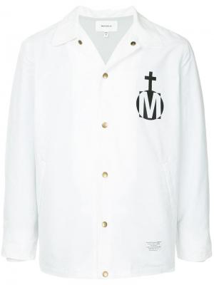 Куртка с логотипом Makavelic. Цвет: белый