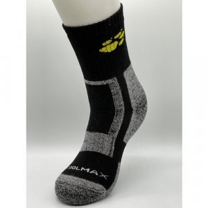 Мужские носки , 1 пара, высокие, износостойкие, на 23 февраля, усиленная пятка, размер 38-44, черный Jack Wolfskin. Цвет: черный