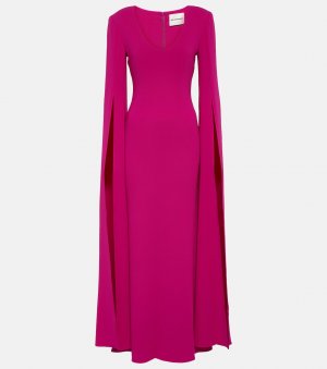 Платье кади с рукавами-накидкой , фиолетовый Roland Mouret