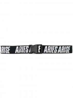 Ремень с логотипом Aries. Цвет: черный