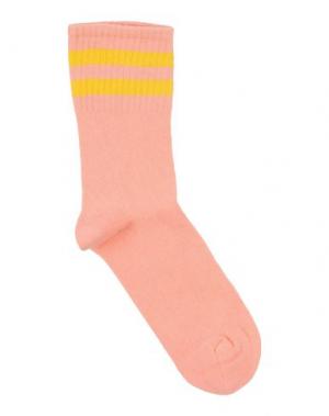 Короткие носки MINI RODINI. Цвет: лососево-розовый