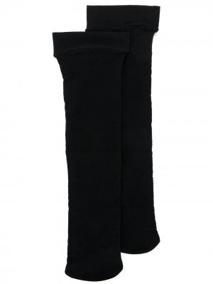 Сетчатые носки с логотипом FF Fendi. Цвет: черный