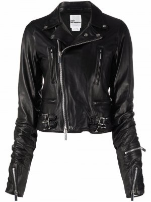 Байкерская куртка с молниями на рукавах Comme Des Garçons Noir Kei Ninomiya. Цвет: черный