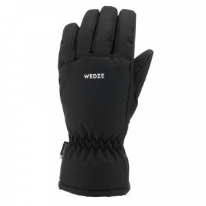 Лыжные водонепроницаемые и теплые перчатки Decathlon , черный Wedze