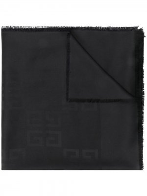 Жаккардовый платок с монограммой 4G Givenchy. Цвет: черный
