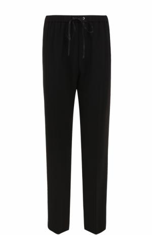 Укороченные брюки прямого кроя с эластичным поясом Alexander Wang. Цвет: черный