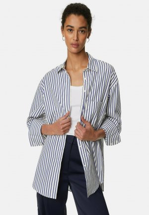 Блузка-рубашка STRIPED COLLARED , цвет blue mix Marks & Spencer