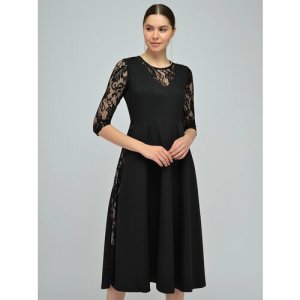 Платье, размер 44, черный Viserdi. Цвет: черный