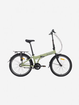 Велосипед складной Town 24 2024, Зеленый Stern. Цвет: зеленый