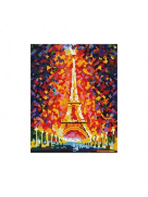 Мозаичные картины . Париж - огни Эйфелевой башни (002-ST-PS) Белоснежка. Цвет: белый