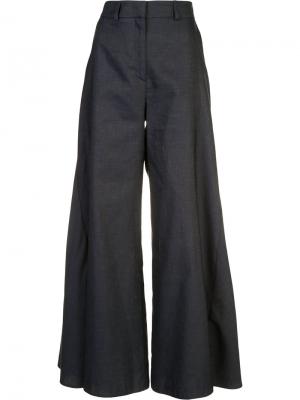 Широкие расклешенные брюки Peter Pilotto. Цвет: синий