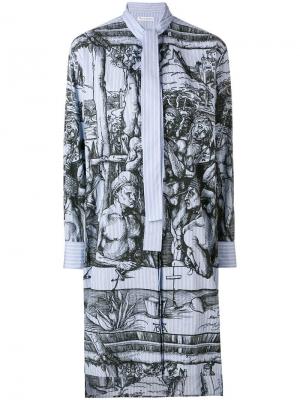 Платье в полоску с принтом картин Дюрера JW Anderson