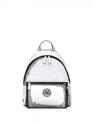 Рюкзак с логотипом Fendi. Цвет: белый