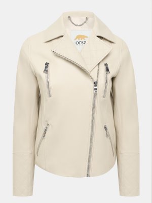Кожаные куртки ORSA Couture. Цвет: кремовый
