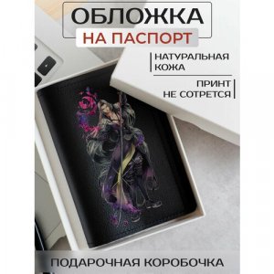 Обложка для паспорта , черный RUSSIAN HandMade. Цвет: черный