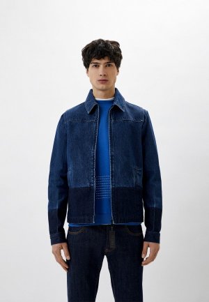 Куртка джинсовая Trussardi. Цвет: синий