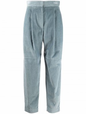 Зауженные вельветовые брюки Brunello Cucinelli. Цвет: синий