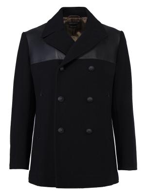 Комбинированное пальто Marc Jacobs. Цвет: черный
