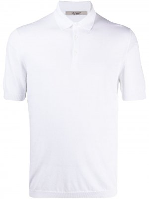 Рубашка поло с отделкой в рубчик D4.0. Цвет: белый
