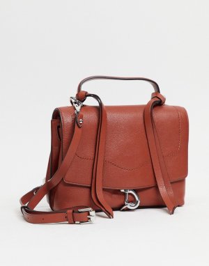 Коричневый кожаный рюкзак-трансформер -Коричневый цвет Rebecca Minkoff