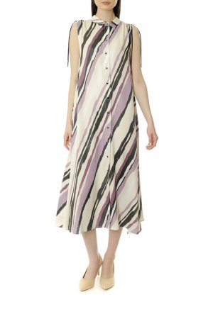 Платье Max&Co. Цвет: белый, черный, фиолетовый