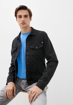 Куртка джинсовая Pepe Jeans. Цвет: черный