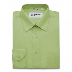 Рубашка , размер 48RU/M/176-182/40 ворот, зеленый Maestro. Цвет: зеленый/салатовый