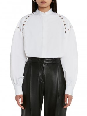 Блузка с люверсами , белый Alexander McQueen