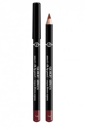 Smooth Silk Lip Pencil мягкий карандаш для губ 7 Giorgio Armani. Цвет: бесцветный