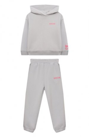 Комплект из худи и брюк Serena Sasha Kim. Цвет: серый