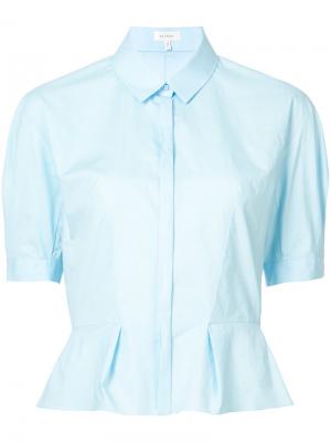 Блузка на пуговицах Delpozo. Цвет: синий