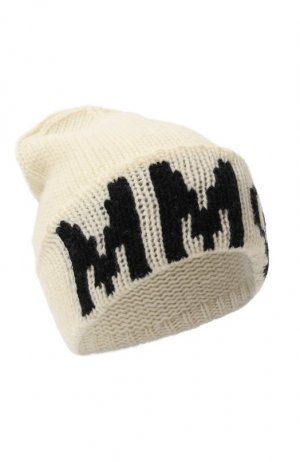 Шерстяная шапка MM6. Цвет: белый